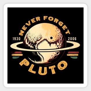 Celebrate Pluto's Journey 1930-2006 - Retro Planet T-Shirt Sticker